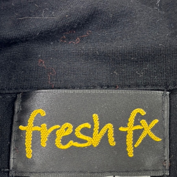 Fresh FX Orange and Black Artistic Graphic Sweater Jacket - Picture 6 of 12